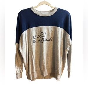 aerie Womens Happy Camper “Good Times” Sweatshirt‎ Cozy Loungewear Comfort Sz XS